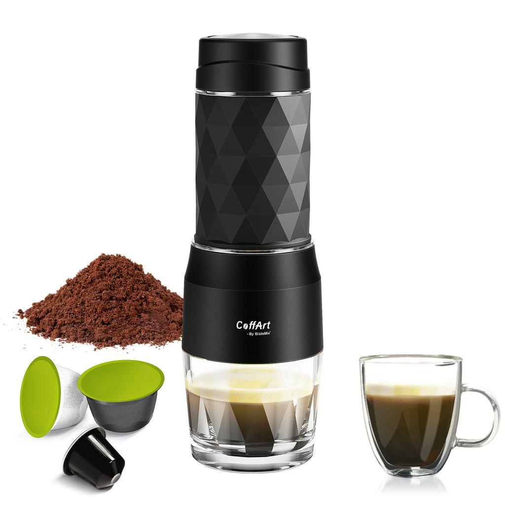 Biolomix เครื่องชงกาแฟแคปซูล แบบพกพา 3 in 1 สําหรับ Nespresso Dolse-Gusto Capsules