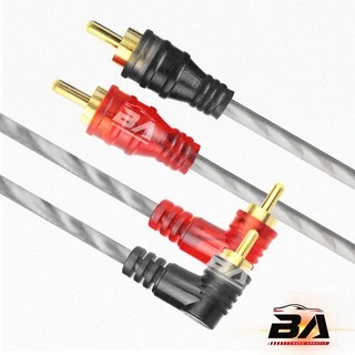 BA SOUND สายสัญญาณทองแดงแท้ RCA 2ออก2 สายสัญญาณ RCA 2 ออก 2 สายแจ็ค อุปกรณ์เครื่องเสียง