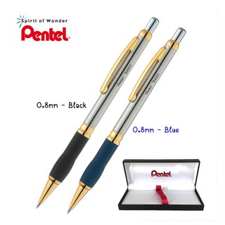 Pentel ปากกาลูกลื่น เพนเทล Sterling 0.8mm พร้อมกล่องของขวัญ B460G