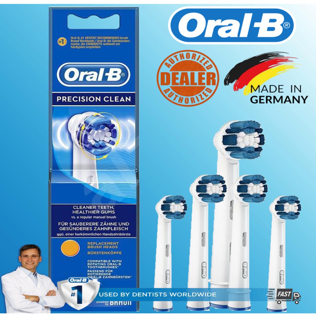 หัวแปรงสีฟันไฟฟ้า Oral-B Precision Clean EB 20 Electric Toothbrush Head 1-2-3-4-5 x Brush Heads BEST