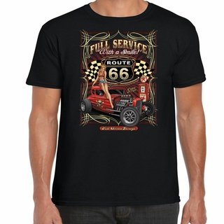 ขายดี เสื้อยืดลําลอง แขนสั้น พิมพ์ลาย hotrod 58 Service Custom v8 Garage American Clic Vintage Car 19- AGdjge26ACefpn55