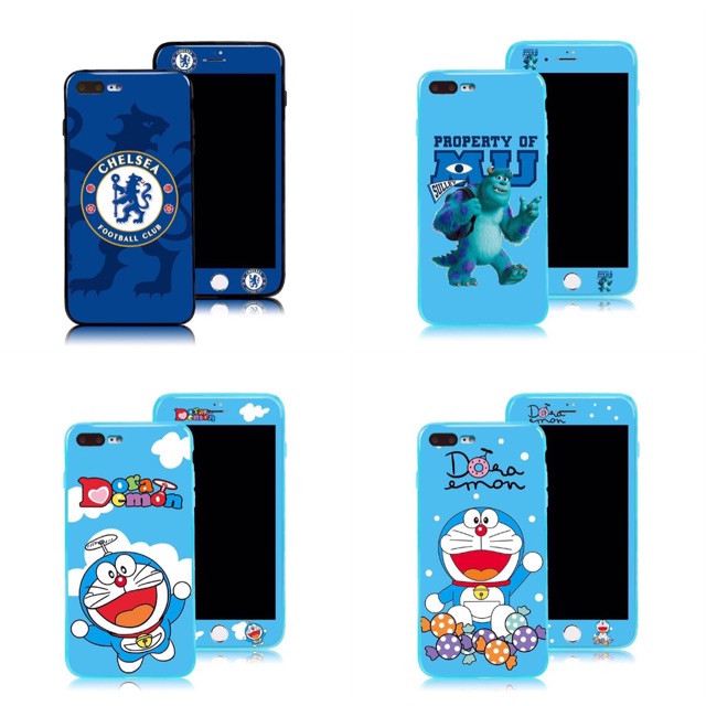 เคส + ฟิล์มกระจกลายการ์ตูนมาใหม่นะค่ะประกบหน้าหลังลายเดี่ยวกันกับเคส(สิ้นค้าพร้อมส่ง)สำหรับรุ่นของ VIVO.V9.y71.y81.y1