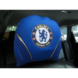 ลิขสิทธิ์แท้ เชลซี ที่หุ้มหัวเบาะรถยนต์ 1 ชิ้น Chelsea 1 piece Car Head Rest, Head Seat Cover Blue