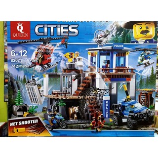 firstbuy_ตัวต่อเลโก้ 82071 KING QUEEN Constructor Cities ชุด สถานีตำรวจในภูเขา จำนวน 742 ชิ้น มาใหม่