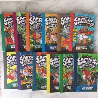 พร้อมส่งค่ะ หนังสือชุด Captain Underpants 12 เล่ม (full color version)