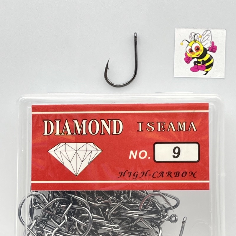 เบ็ดกล่อง ตราเพชร ไดม่อน ทรงอิสมะ ISEAMA HI CARBON DIAMOND (แท้ 100%)