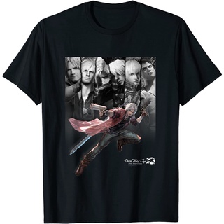 ผ้าฝ้ายคอกลมเสื้อยืด ลาย Devil May Cry 20th สําหรับผู้ชาย และผู้หญิงfrom S-4XL