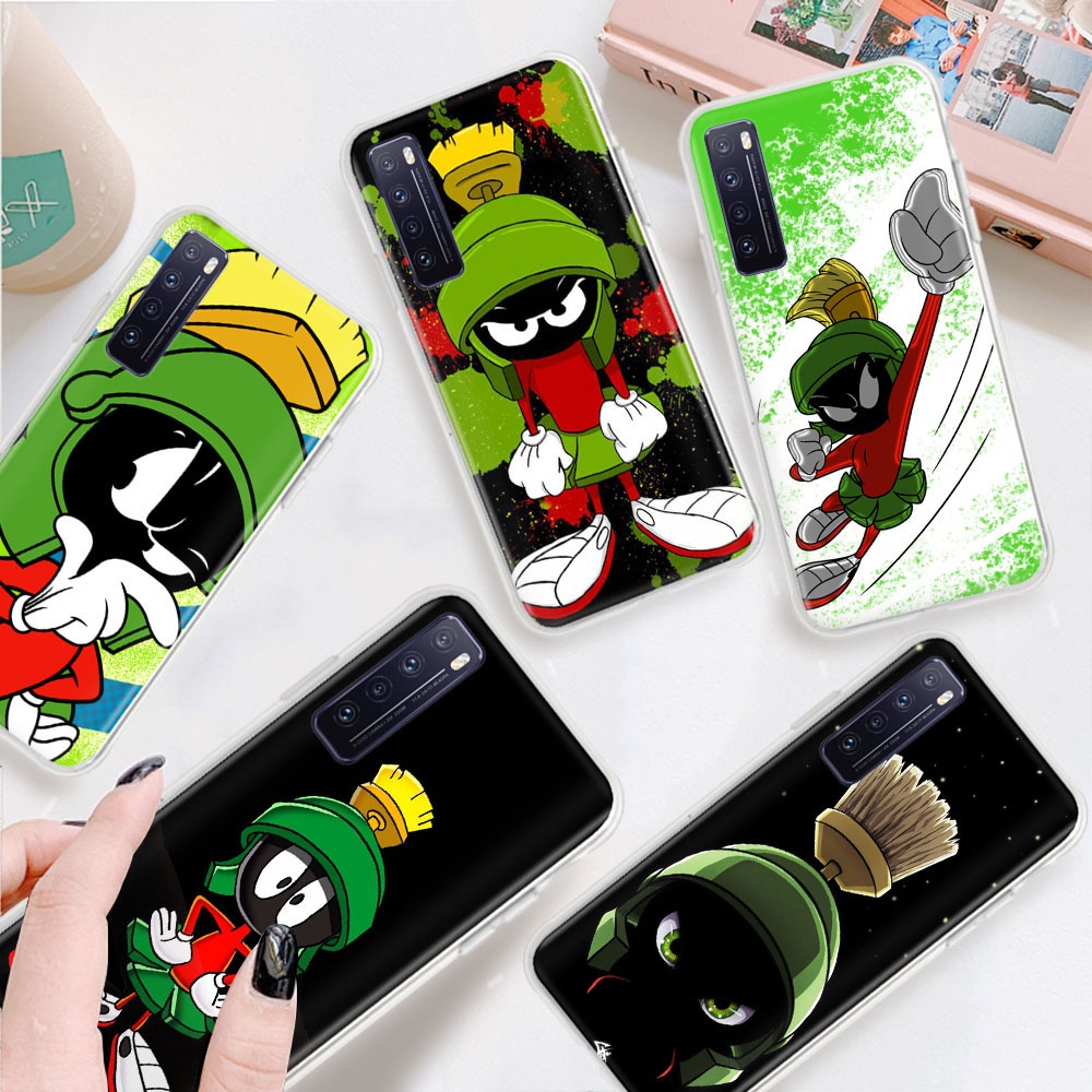 เคสใสสําหรับ OPPO Reno 5Z 5F 5 Lite A54 A74 A94 A95 Pro TB68 Marwin the Martian ฝาครอบ