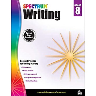 Spectrum Writing, Grade 8 (Spectrum)  สั่งเลย!! หนังสือภาษาอังกฤษมือ1 (New)