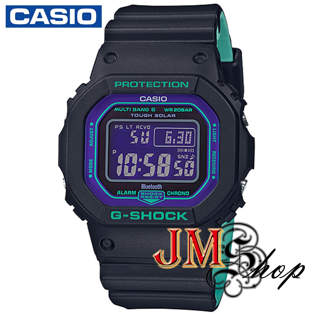 CASIO G-Shock นาฬิกาข้อมือผู้ชาย สายเรซิน รุ่น GW-B5600BL-1DR (สีดำ / เขียว)