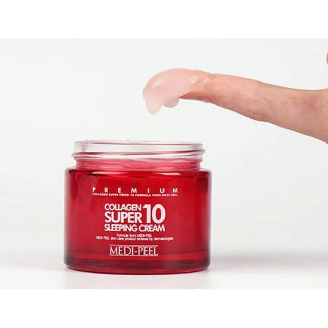 ผลการค้นหารูปภาพสำหรับ medi-peel collagen super 10 sleeping cream 70ml