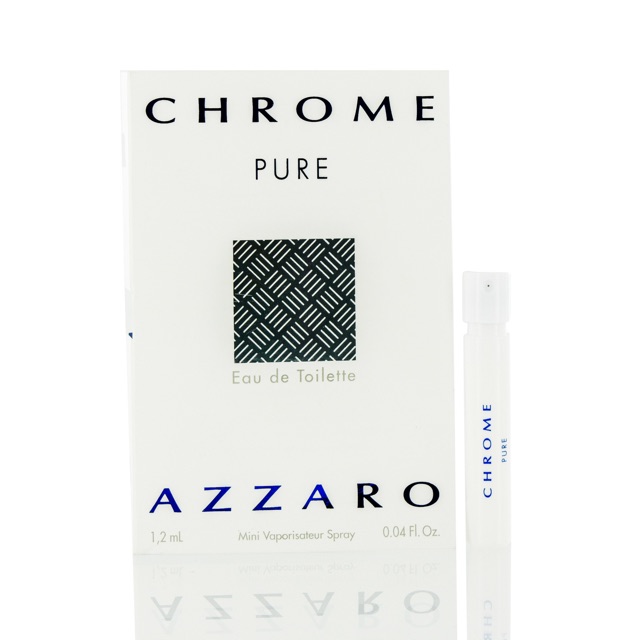 chrome pure azzaro. 1.2mlให้กลิ่นที่หอมอ่อนโยน หอมตลอดวัน