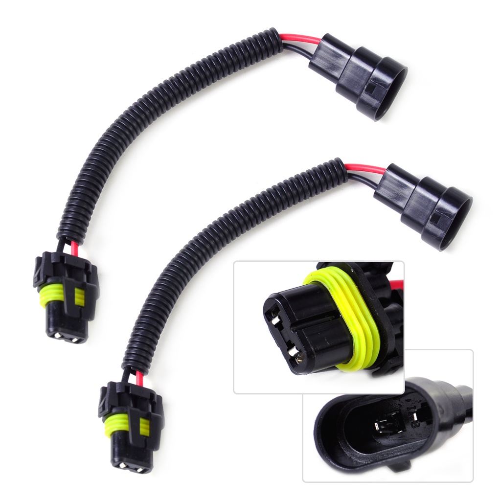 2ชิ้น HB4 9006 9012 ส่วนขยายสายไฟสายรัดซ็อกเก็ตปลั๊กลวดสําหรับไฟหน้าไฟตัดหมอก