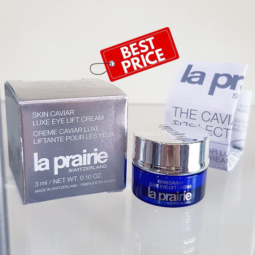 อายครีมคาเวียร์ 💖 La Prairie Skin Caviar Luxe Eye Lift Cream ขนาดทดลอง 3 ml. ฉลากภาษาไทย ของแท้ 100%