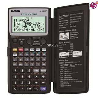 CASIO เครื่องคำนวณวิทยาศาสตร์  FX-5800P (สินค้าที่สั้งซื้อสามารถขอออกใบกำกับภาษี7%ได้)