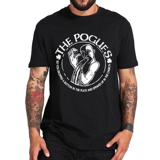 The Pogues Celtic Punk Band Folk Punk เสื้อยืดลําลอง ผ้าฝ้าย แขนสั้น คอกลม พิมพ์ลาย 2022