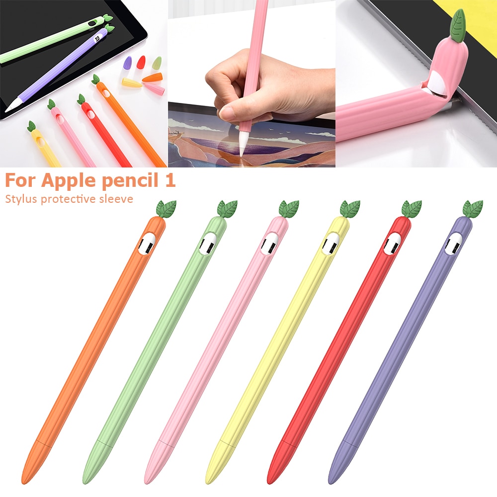 เคสซิลิโคนกันลื่นสําหรับ Apple Pencil 2 1