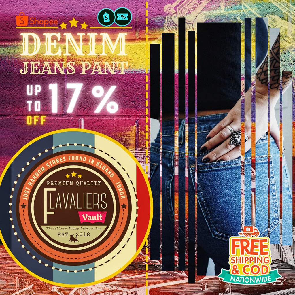 FGETM Shopee Live : Ladies Jeans (NORMAL) : RM12.00