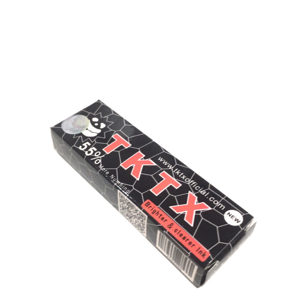 ( ชุด 1 หลอด) ย า ชา สำหรับสักลาย สักคิ้ว ปาก TKTX 55% ดำ ไม่แถมครีมทาหลังสัก