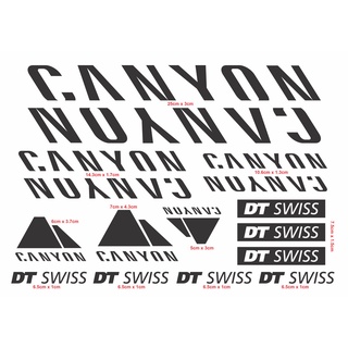 [ใหม่] Canyon 16 ชิ้น ใหม่ ไวนิล ตัด MTB จักรยาน โลโก้พิเศษ สติกเกอร์ จักรยานเสือหมอบ กรอบ basikal