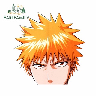 Earlfamily สติกเกอร์ ลาย Peeker Bleach Ichigo 3D กันน้ํา 13 ซม. x 12.9 ซม. สําหรับติดตกแต่งรถยนต์ DIY