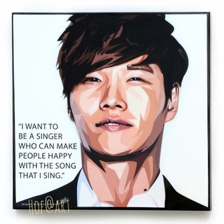 คิมจงกุก Kim Jong Kook นักร้องเกาหลี รูปภาพ​ติดผนัง pop art กรอบรูป แต่งบ้าน ของขวัญ รูปภาพ โปสเตอร์