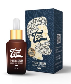 TSER เซรั่มปลูกผม ปลูกคิ้ว ปลูกหนวด 25ml. ทีเซอร์เซรั่ม (1ขวด) T-SER