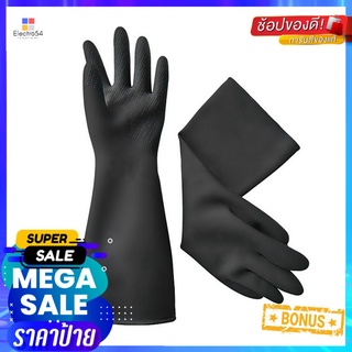 ถุงมือยางอุตสาหกรรม หนา TIGER 12 นิ้ว สีดำINDUSTRIAL RUBBER GLOVES TIGER 12IN BLACK