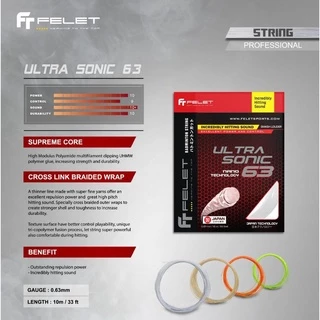 FELET สายเอ็นแบดมินตัน รุ่น ULTRA SONIC 63