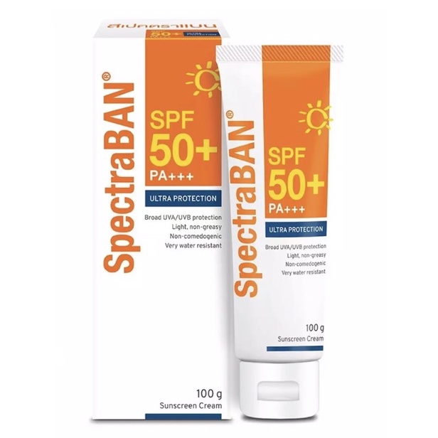 ***โฉมใหม่***Spectraban spf 50+ 20g , 100g ครีมกันแดด