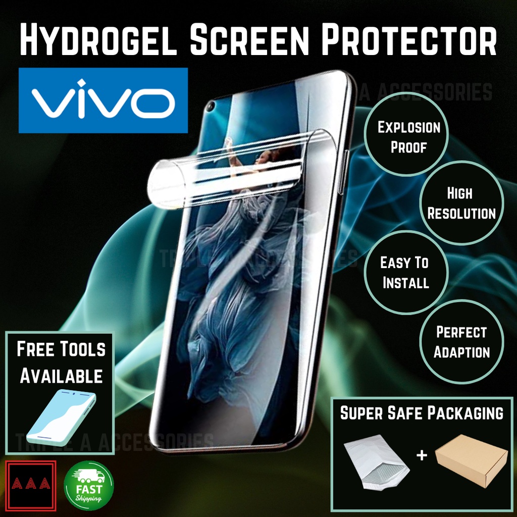 VIVO Hydrogel IQOO Neo5 Neo3 Neo1 U3 U1 U1x 7 5 5Pro 3 1 Pro ป้องกันหน้าจอฟิล์มยืดหยุ่นนุ่ม