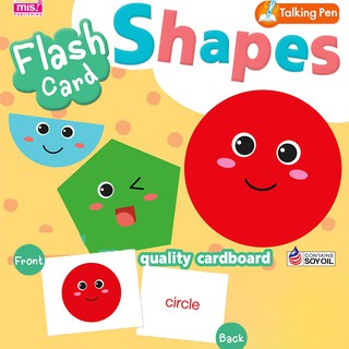 ⚡️ลดมากๆ⚡️ Flash Card การ์ด รูปทรง Shapes ✔ สำนักพิมพ์ MIS ⭐ใช้งานกับปากกาพูดได้ MIS Talking Pen ได้⭐