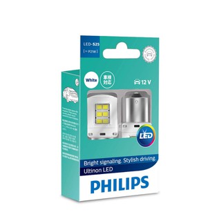 หลอดไฟ PHILIPS ULTINON LED S25 P21w WHITE หลอดไฟสัญญาณรถยนต์ แสง สีขาว | หลอดไฟสัญญาณ PHILIPS หลอดไฟรถยนต์ PHILIPS