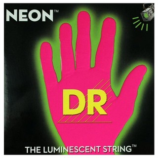 สายกีตาร์ไฟฟ้า DR Strings Neon Hi-Def Pink Electric Guitar Strings รุ่น NPE-10 - Pink