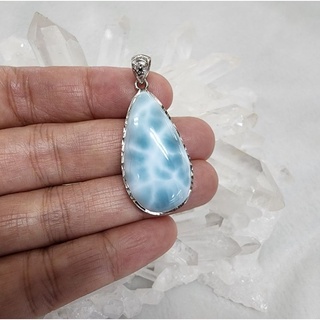 จี้หินลาริมาร์  หินลาริมาร์(Larimar)น้ำหนัก 10.5 กรัม