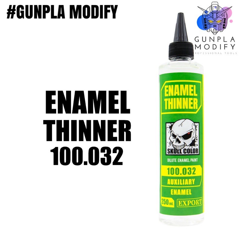 SKULL COLOR ทินเนอร์ผสมสีสูตรอินาเมล Enamel Thinner 250 ml