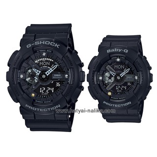 นาฬิกา คาสิโอ Casio G-Shock x Baby-G SETคู่รักประดับเพชร 35th Anniversary Limited รุ่น GA-135DD-1A x BA-135DD-1A ของแท้