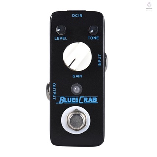 [MUSICLOVER] Mooer Blues CRAB Blues Overdrive แป้นเหยียบเอฟเฟคกีตาร์ แบบโลหะ