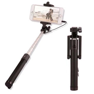 Wired Extendable Mobile Phone Remote Shutter Phone Holder Selfie Stick Monopod