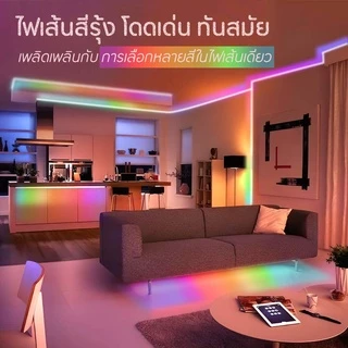 Tuya 🌈 ไฟเส้น ไฟวิ่ง ไฟรุ้ง เกรดพรีเมี่ยม WiFi ARGB RGBIC LED IntLight | เล่นตามเพลงได้
