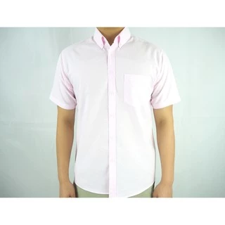 คอปก/แขนสั้น (สีอ่อน) M/L/XL ผ้า OXFORD - SHIRT LAND เสื้อเชิ้ตผู้ชาย Short Sleeve Collar Shirt