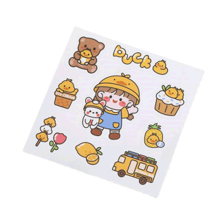 Sticker สติ๊กเกอร์PVCกันน้ำ ไดคัทDIY พร้อมส่ง!!STICKER ขนาด 10*10cm