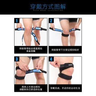 AOLIKES ของแท้💯(HX-7928) สนับเข่า แบบสองชั้น สายรัดเข่า พยุงหัวเข่า ป้องกันการบาดเจ็บลดการบาดเจ็บจากการเล่นกีฬา (1ข้าง)