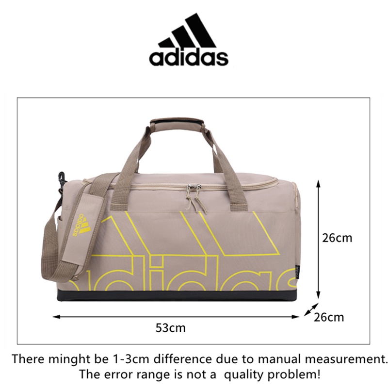 Adidas ของแท้ 100% กระเป๋าเดินทาง น้ําหนักเบา แบบพกพา ความจุเยอะ อเนกประสงค์ สําหรับผู้ชาย และผู้หญิง เหมาะกับการเล่นกีฬา เข้ายิม