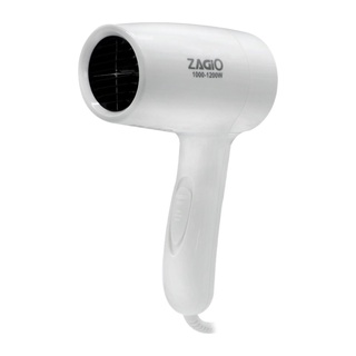 ไดร์เป่าผมโรงแรม ZAGIO รุ่น ZG-7550 กำลัง 1000 - 1200 วัตต์ สีขาว