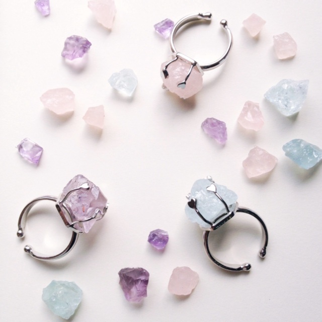 Heart beat ring แหวนหินเเท้ HebiJewelry