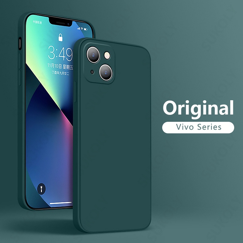 แฟชั่นซิลิโคนนิ่มกรณีโทรศัพท์มือถือ Vivo V9 V11I Y12 Y15 Y17 Y19 Y31 Y51 2020 Y81 Y81I Y12S Y12A Y20