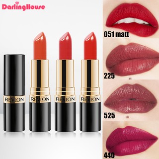 [พร้อมส่ง] Usa REVLON SUPER LUSTROUS LIPSTICK CREME 225#กุหลาบไวน์ 674#Coralberry 044#Bare AFFAIR 730#Revlon สีแดง