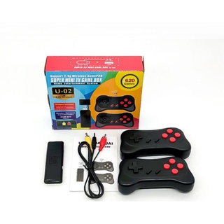 super mini tv game box (620gameอัฟใหม่)​ครบชุดพร้อม​เล่น​ จอยไร้สาย