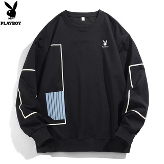 PLAYBOY Fall Mens Bottoming Sweatshirt Long-sleeved Round Neck T-shirt